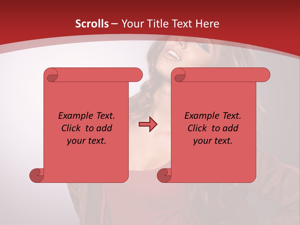Female Door Elegant PowerPoint Template