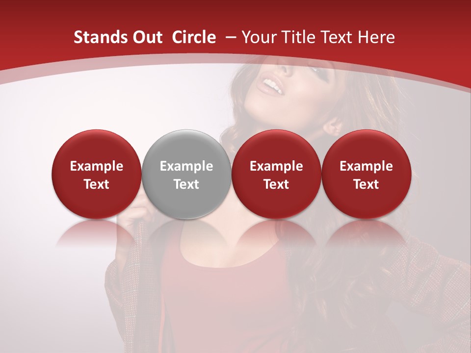 Female Door Elegant PowerPoint Template