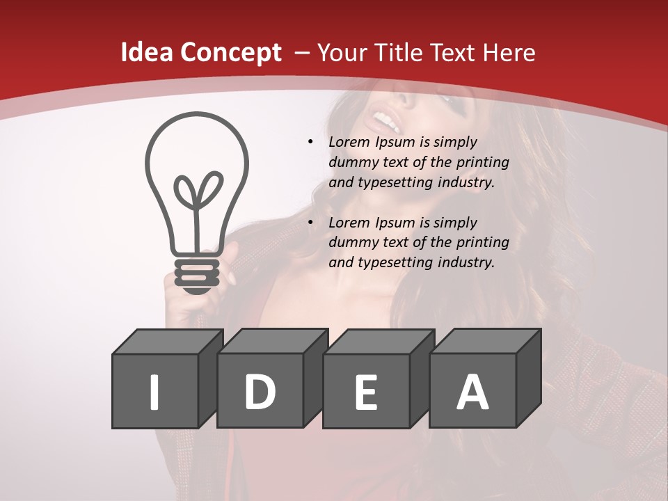 Female Door Elegant PowerPoint Template