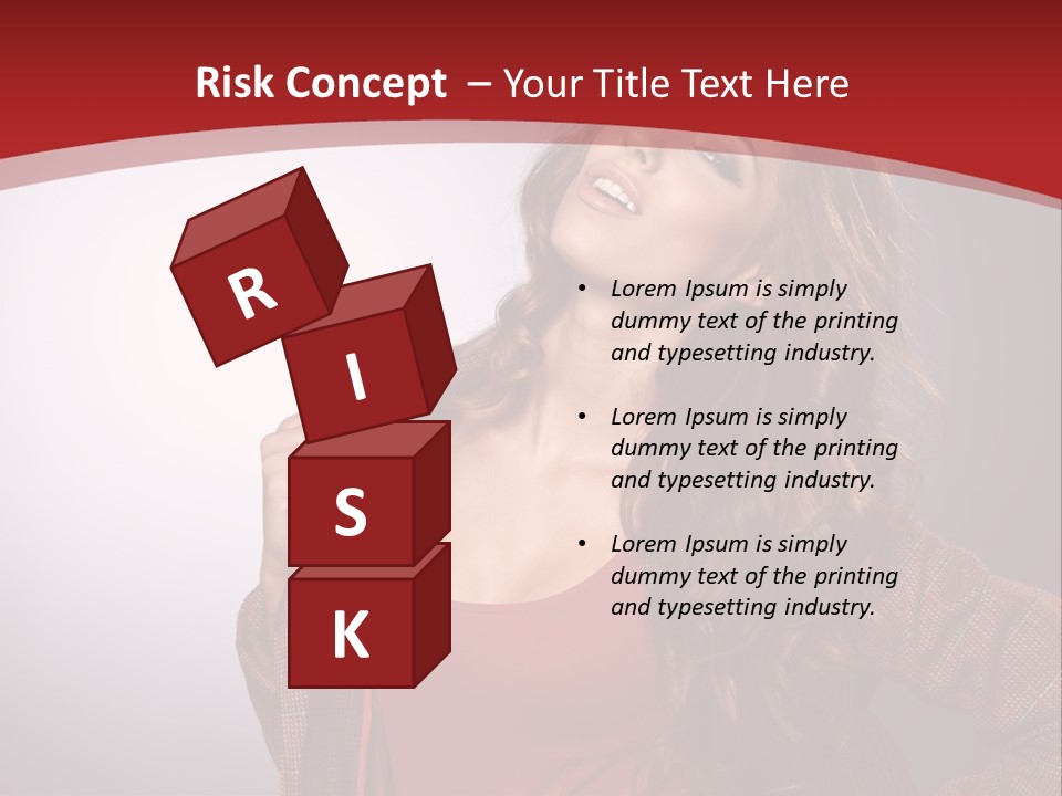 Female Door Elegant PowerPoint Template