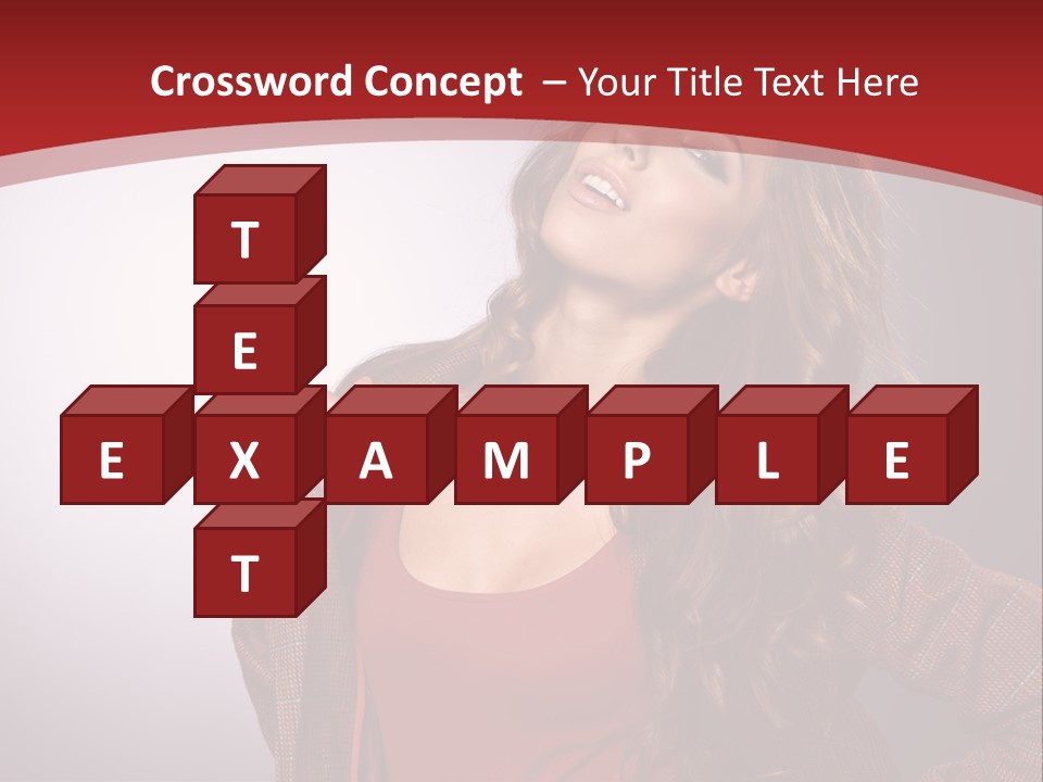 Female Door Elegant PowerPoint Template