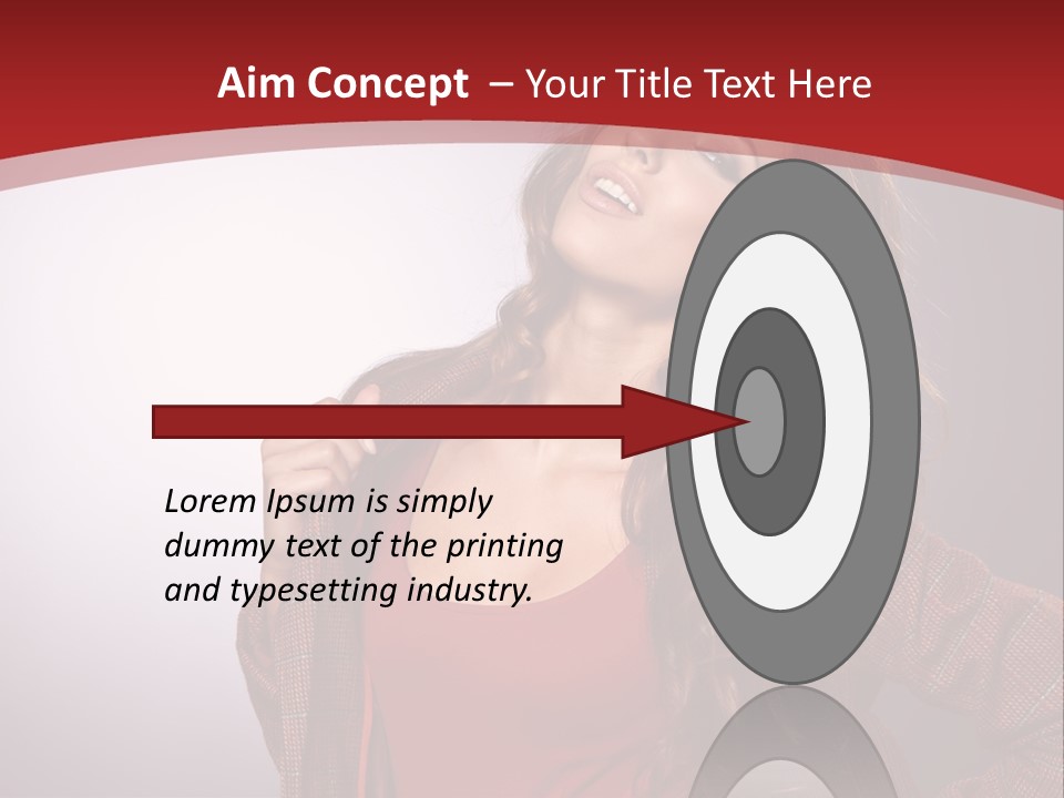 Female Door Elegant PowerPoint Template