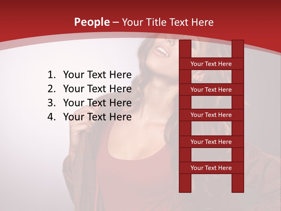 Female Door Elegant PowerPoint Template