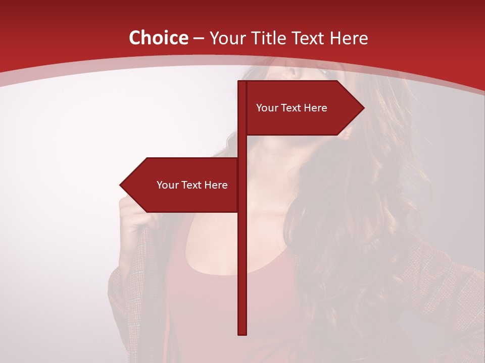 Female Door Elegant PowerPoint Template