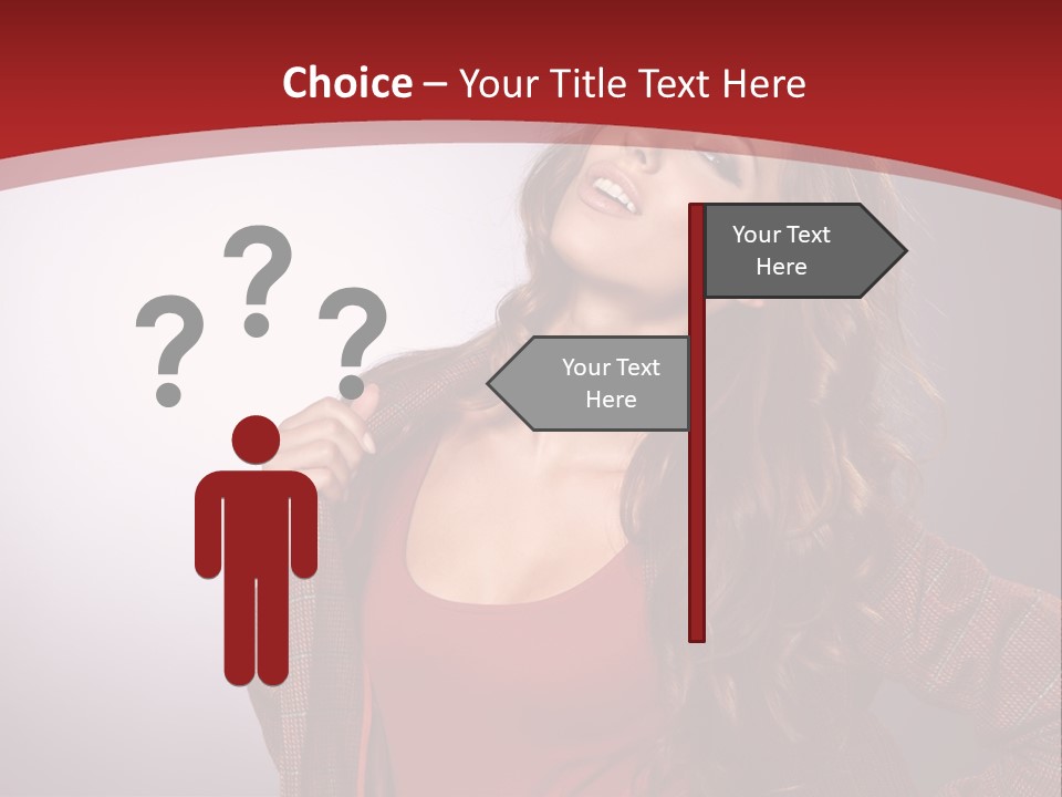 Female Door Elegant PowerPoint Template