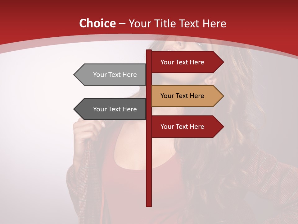 Female Door Elegant PowerPoint Template
