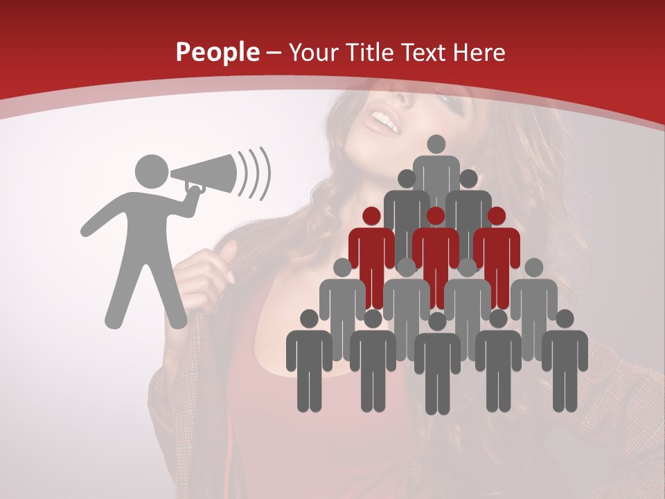 Female Door Elegant PowerPoint Template