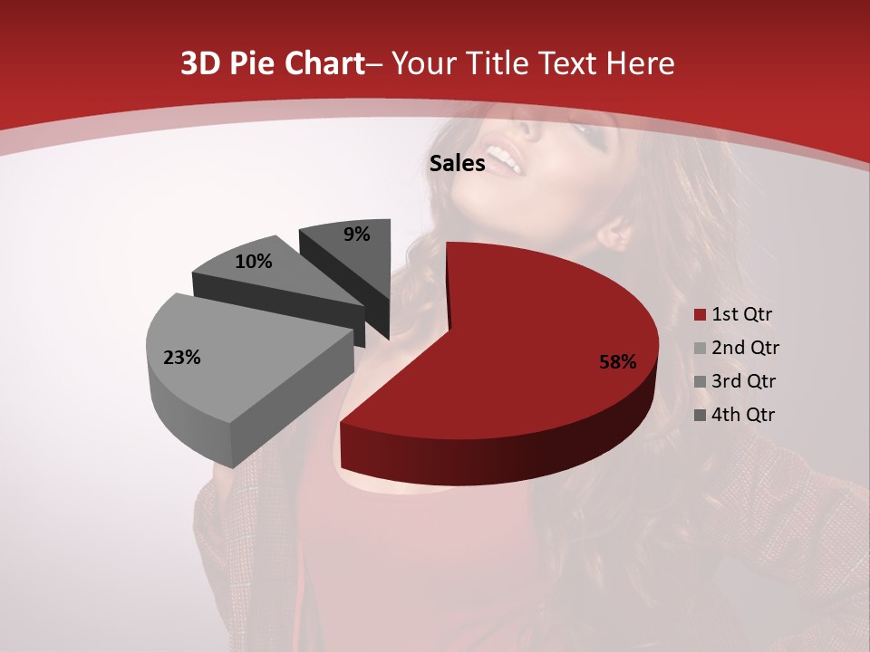 Female Door Elegant PowerPoint Template