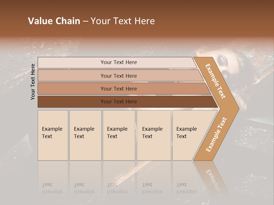 Blonde Girl Portrait PowerPoint Template