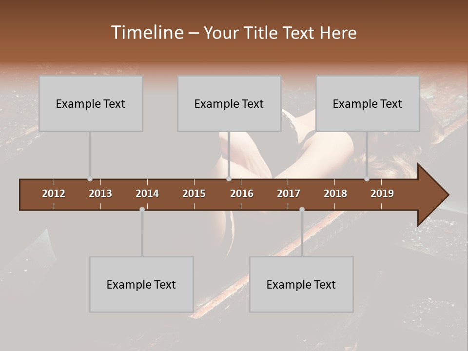 Blonde Girl Portrait PowerPoint Template