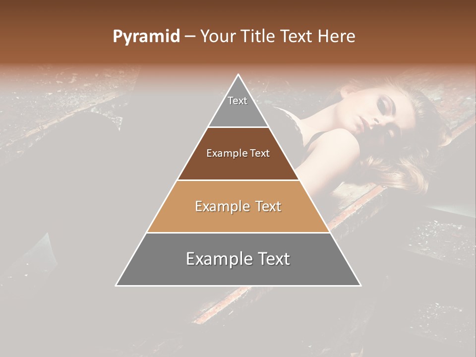 Blonde Girl Portrait PowerPoint Template