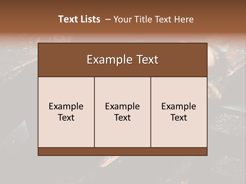 Blonde Girl Portrait PowerPoint Template