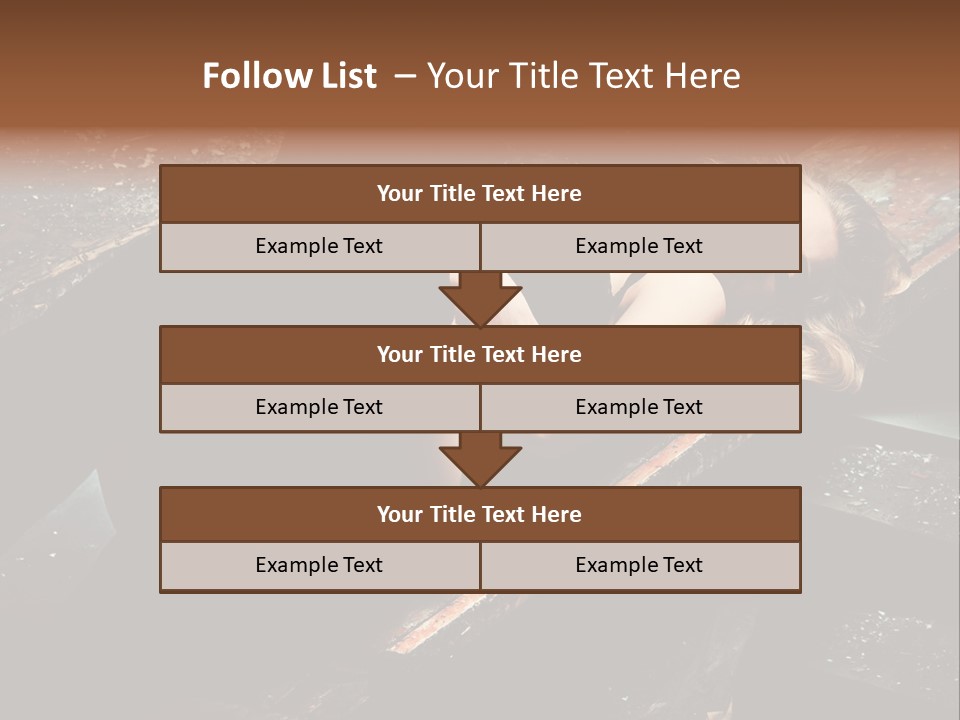 Blonde Girl Portrait PowerPoint Template