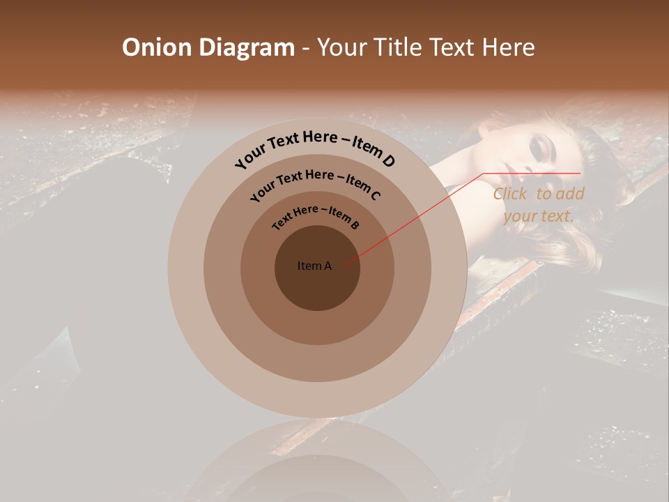 Blonde Girl Portrait PowerPoint Template