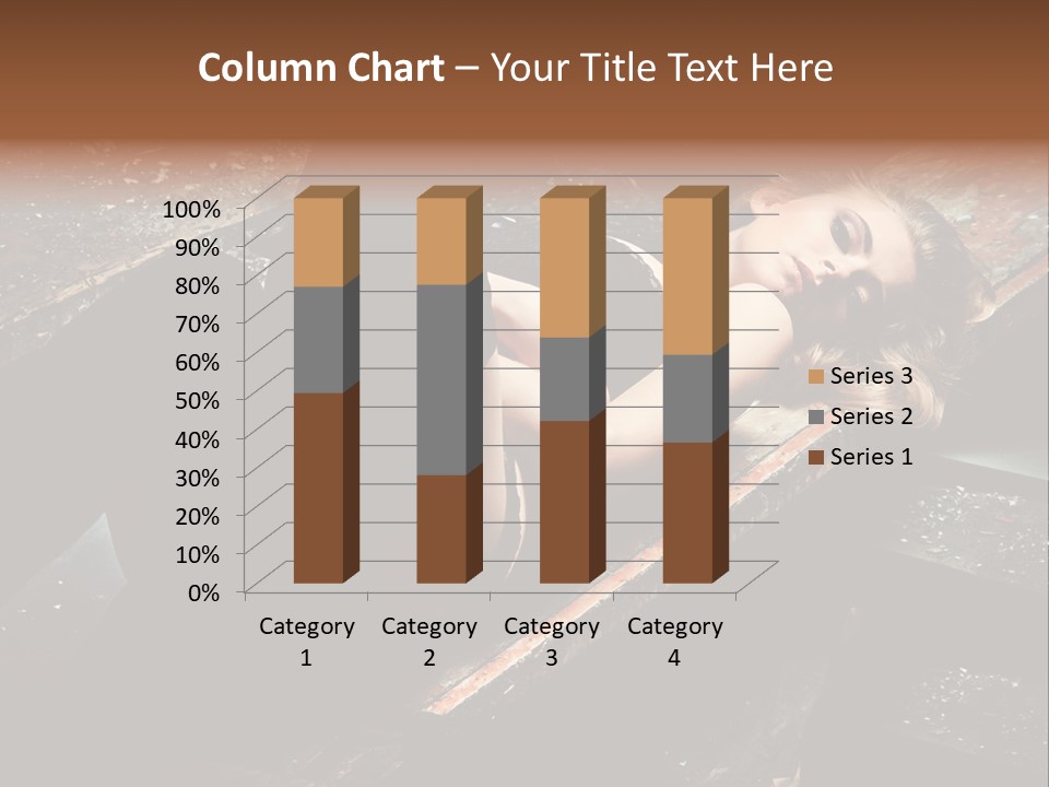 Blonde Girl Portrait PowerPoint Template