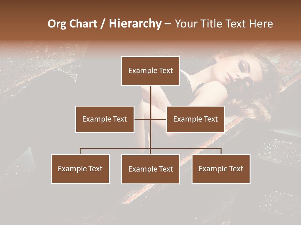 Blonde Girl Portrait PowerPoint Template