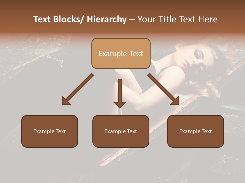 Blonde Girl Portrait PowerPoint Template