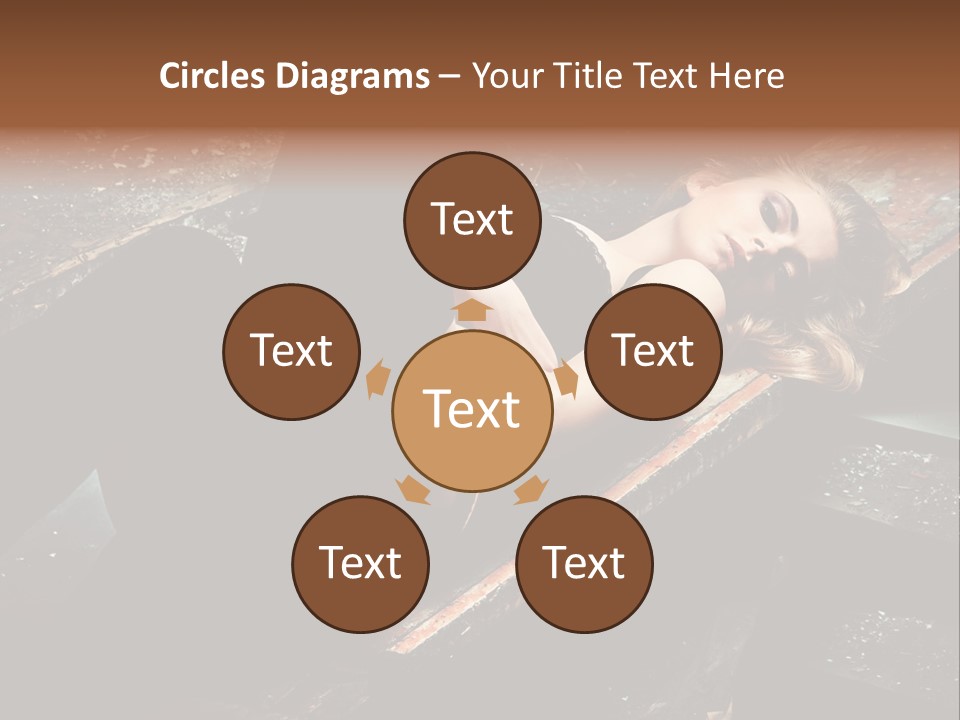 Blonde Girl Portrait PowerPoint Template