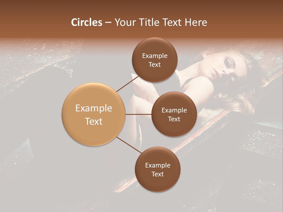 Blonde Girl Portrait PowerPoint Template