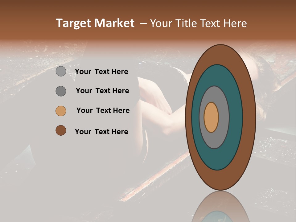 Blonde Girl Portrait PowerPoint Template