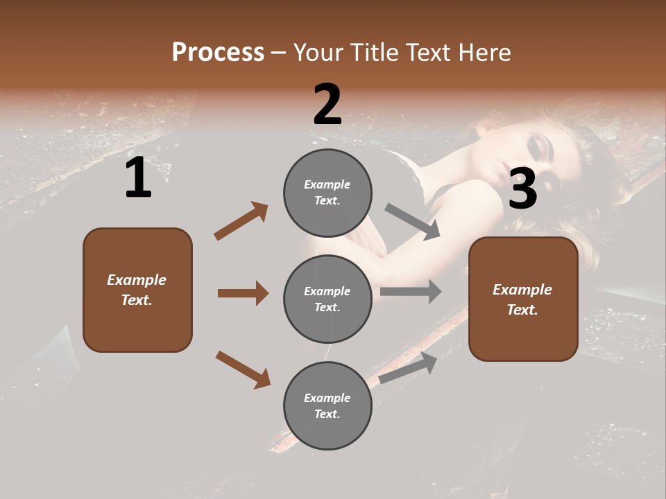 Blonde Girl Portrait PowerPoint Template