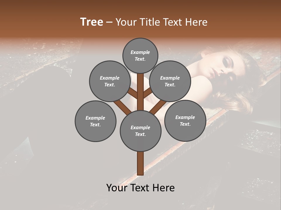 Blonde Girl Portrait PowerPoint Template