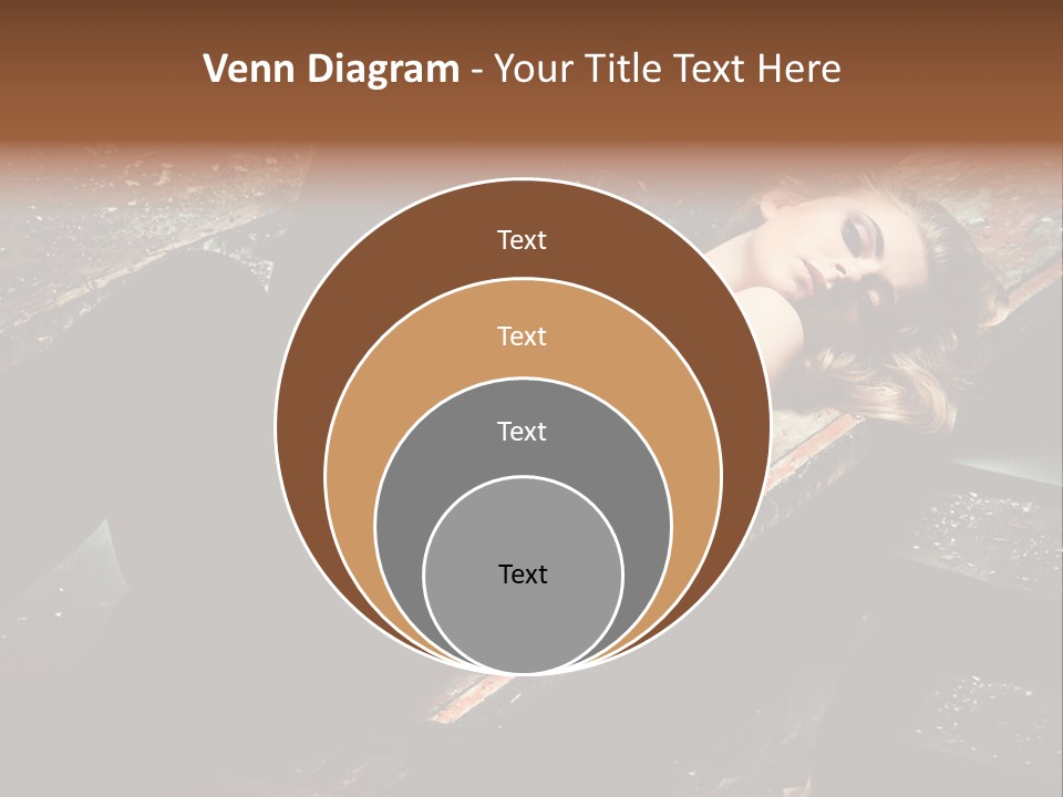 Blonde Girl Portrait PowerPoint Template