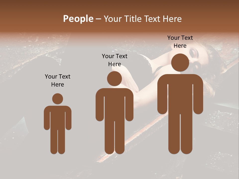 Blonde Girl Portrait PowerPoint Template