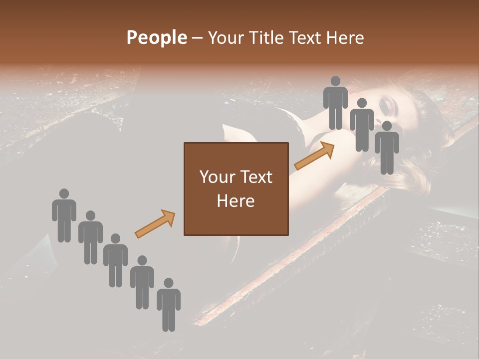 Blonde Girl Portrait PowerPoint Template