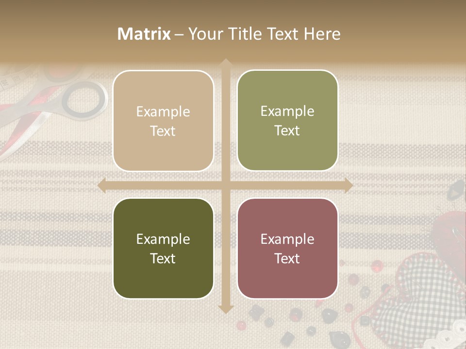 Straight Pin Thread Lace PowerPoint Template