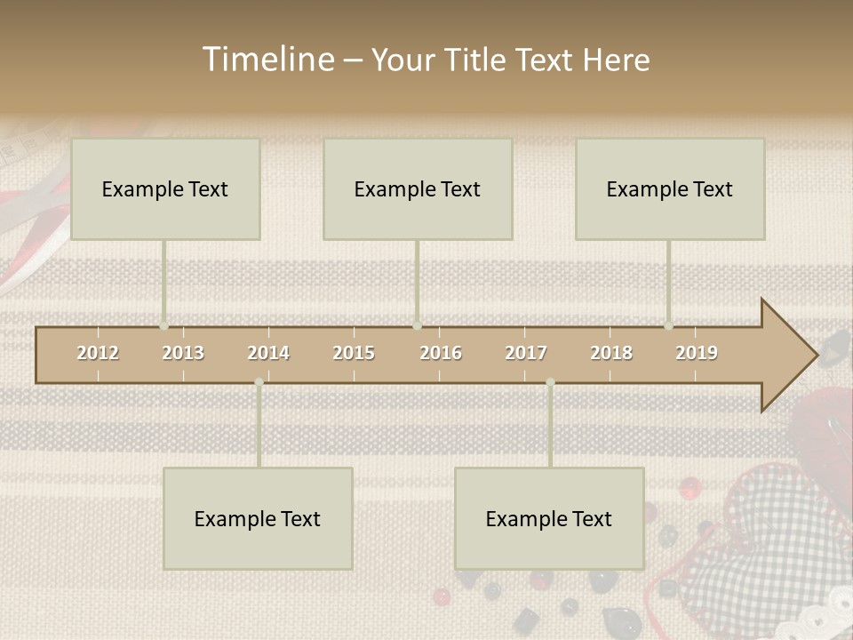 Straight Pin Thread Lace PowerPoint Template