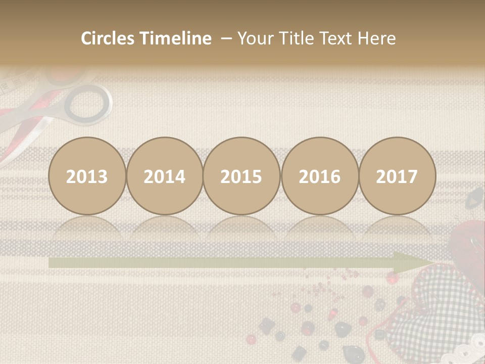 Straight Pin Thread Lace PowerPoint Template