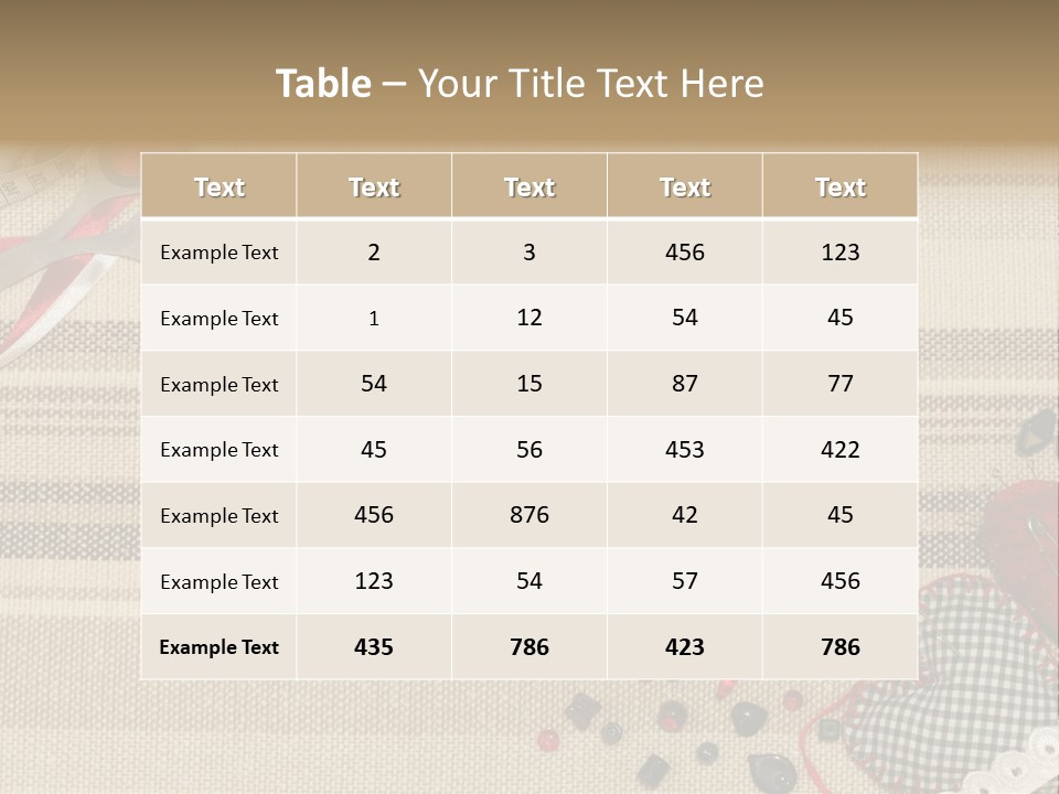 Straight Pin Thread Lace PowerPoint Template