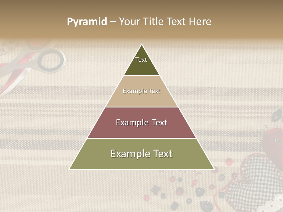 Straight Pin Thread Lace PowerPoint Template