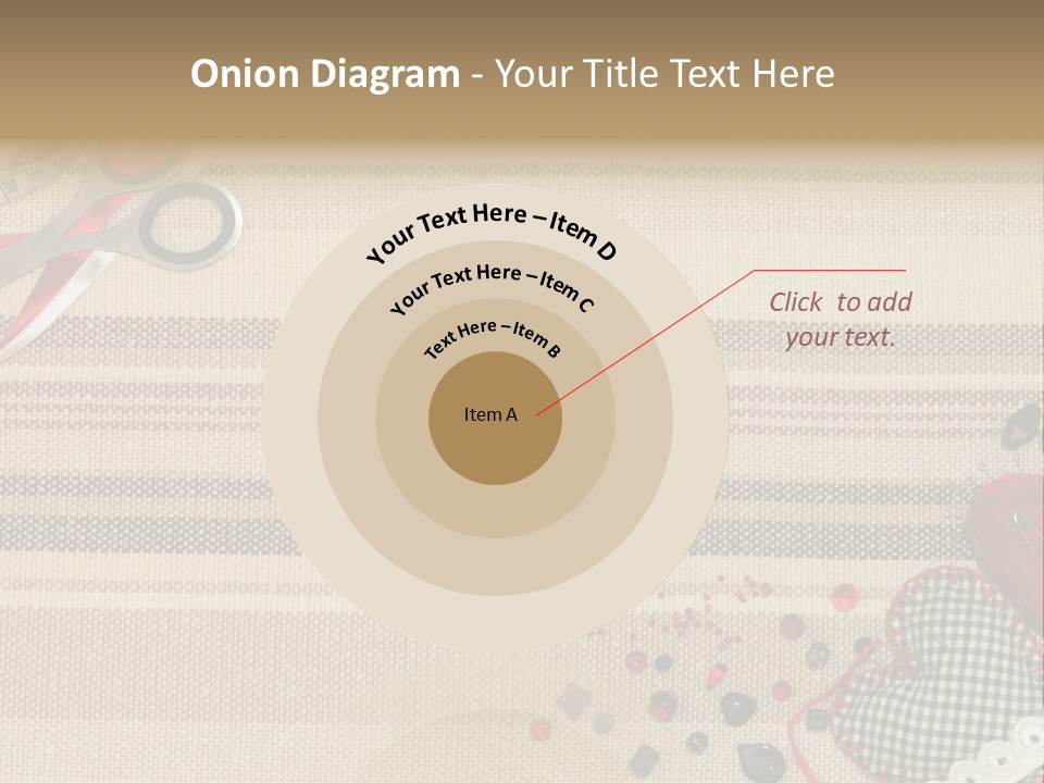 Straight Pin Thread Lace PowerPoint Template