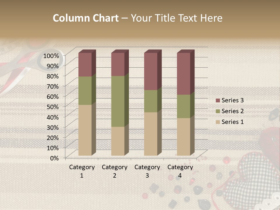 Straight Pin Thread Lace PowerPoint Template