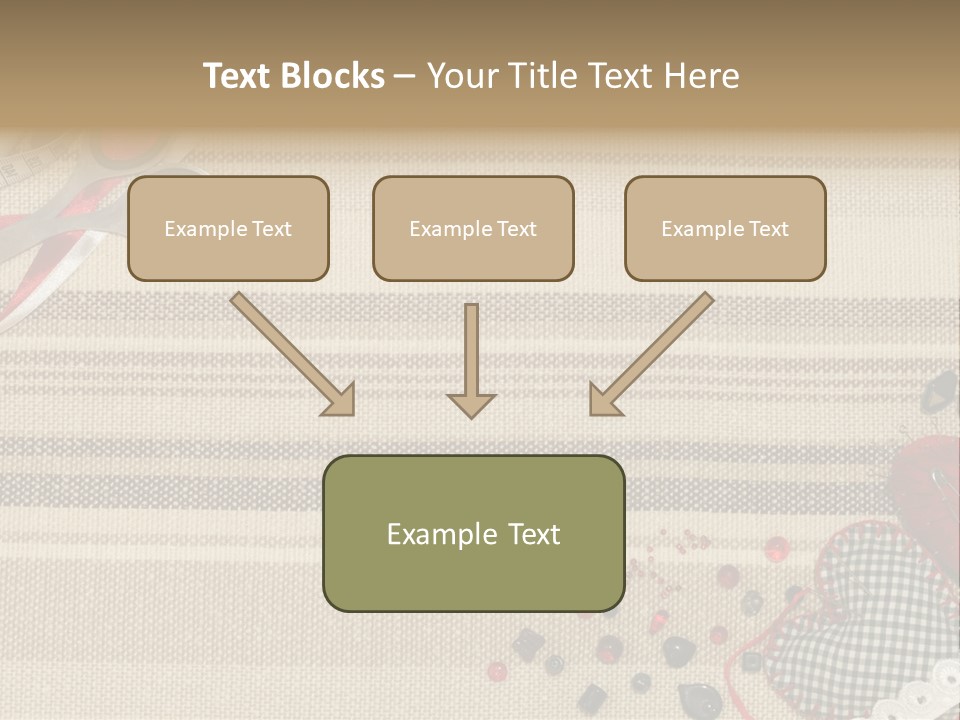 Straight Pin Thread Lace PowerPoint Template