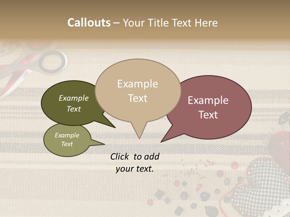 Straight Pin Thread Lace PowerPoint Template