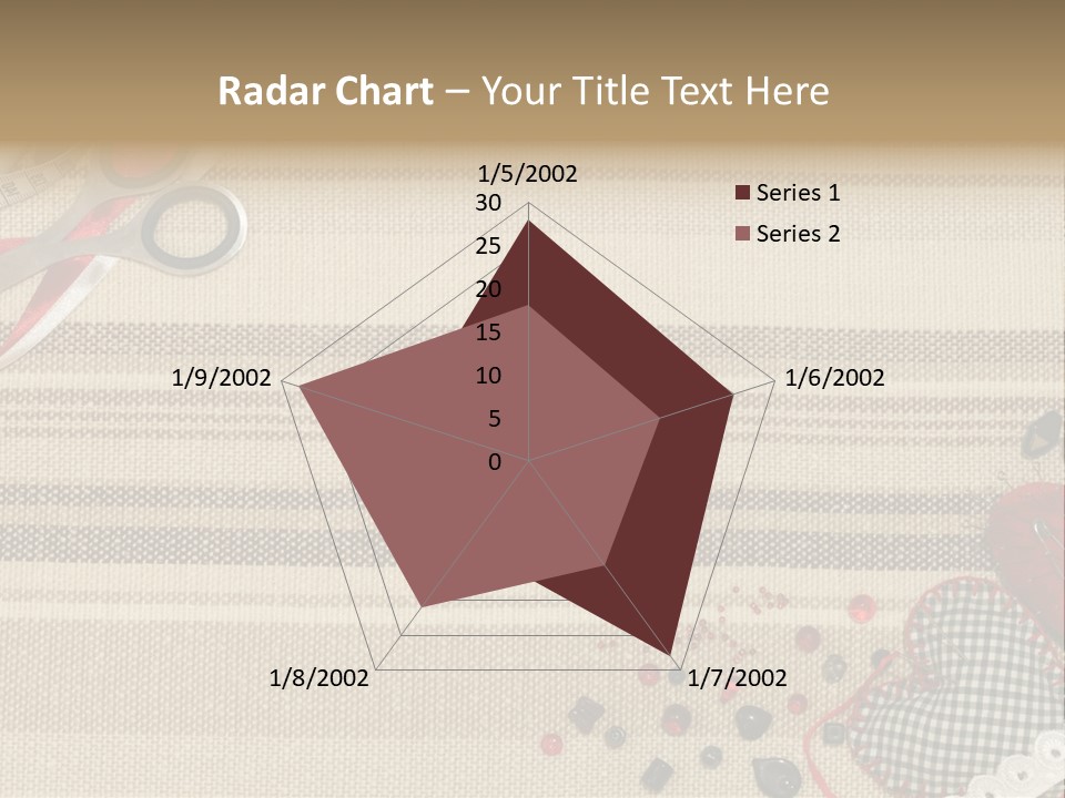 Straight Pin Thread Lace PowerPoint Template