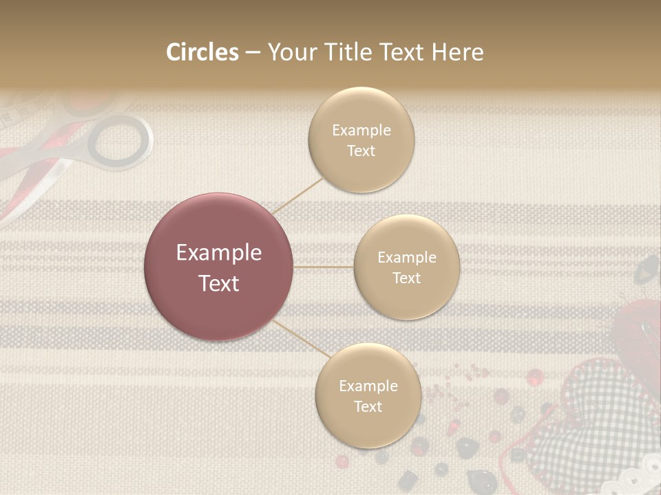 Straight Pin Thread Lace PowerPoint Template