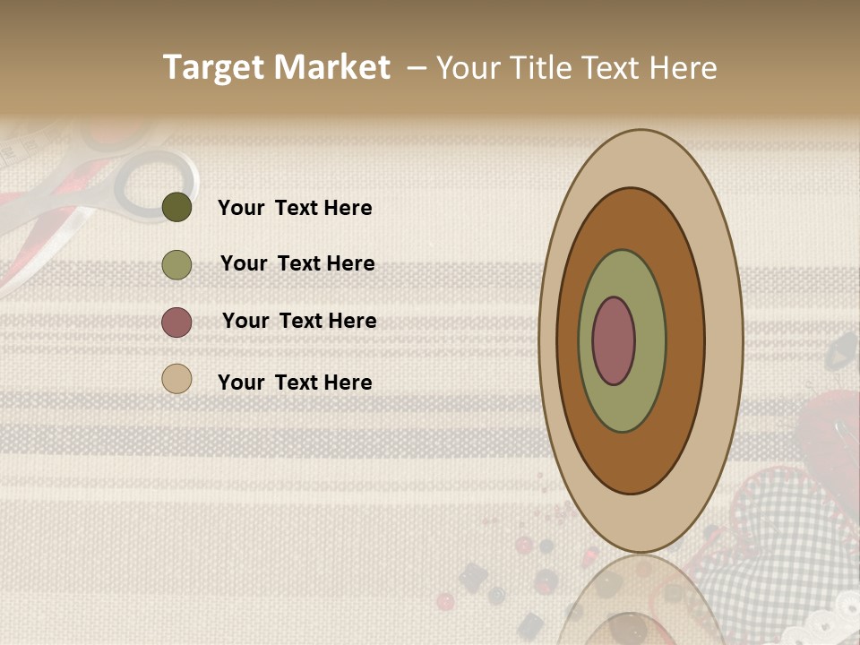 Straight Pin Thread Lace PowerPoint Template