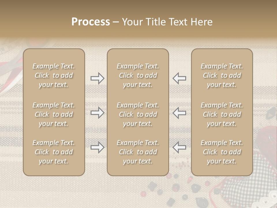 Straight Pin Thread Lace PowerPoint Template
