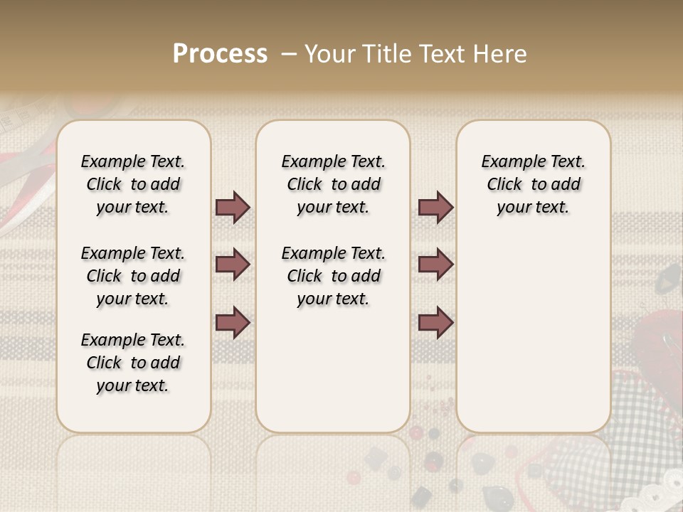 Straight Pin Thread Lace PowerPoint Template