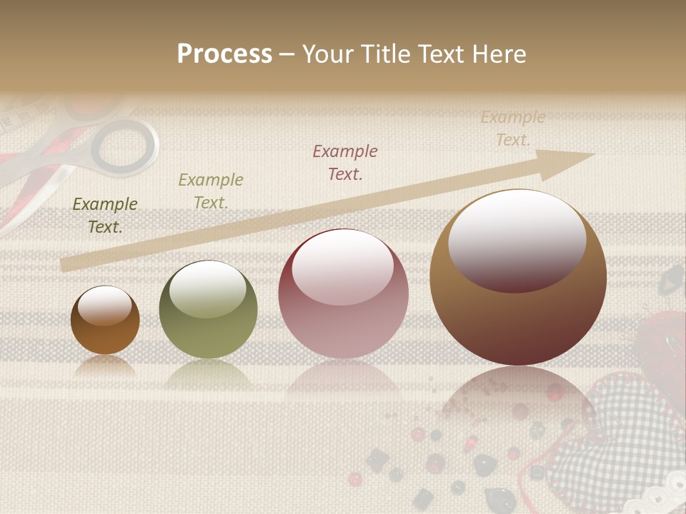 Straight Pin Thread Lace PowerPoint Template