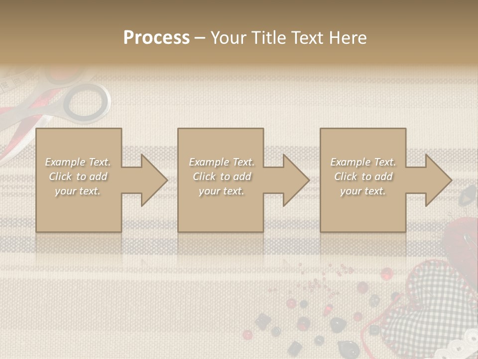 Straight Pin Thread Lace PowerPoint Template