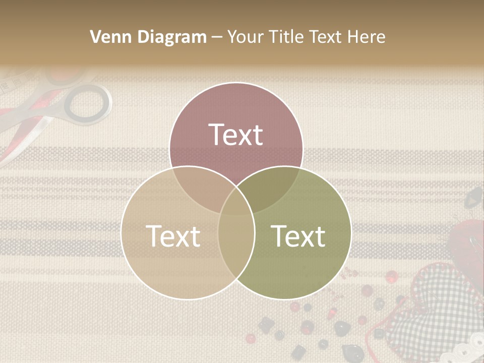 Straight Pin Thread Lace PowerPoint Template