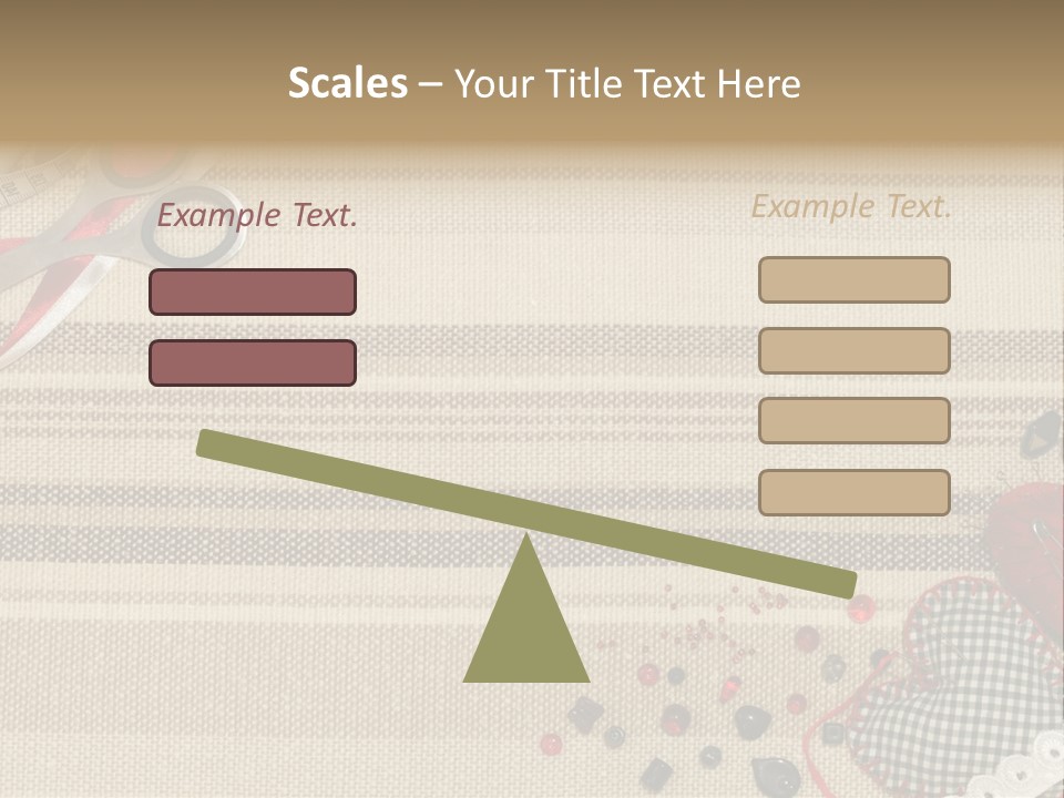 Straight Pin Thread Lace PowerPoint Template