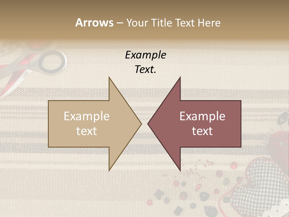 Straight Pin Thread Lace PowerPoint Template