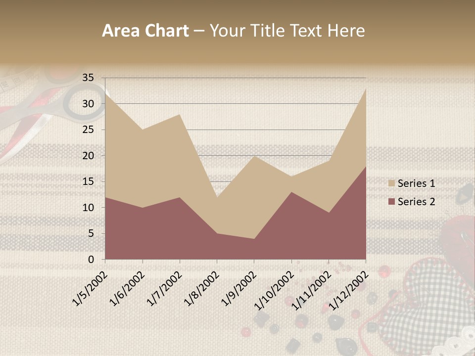 Straight Pin Thread Lace PowerPoint Template