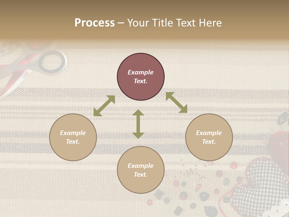 Straight Pin Thread Lace PowerPoint Template